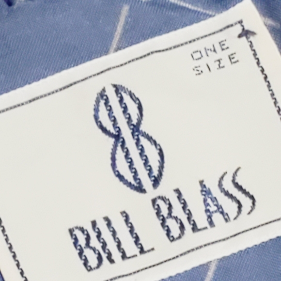 Bill Blass Men's Robe Blue Check Pattern One Size - Picture 2 of 8